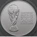 Монета Россия 3 рубля 2018 UNC Серебро Чемпионат мира по футболу арт. 29644