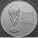 Монета Россия 3 рубля 2018 UNC Серебро Чемпионат мира по футболу арт. 29644