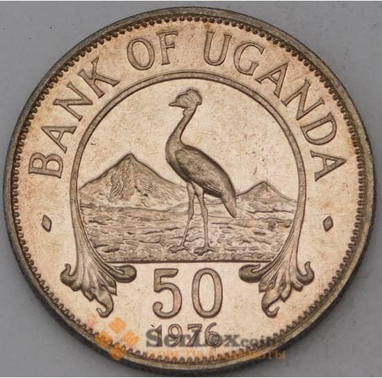 Уганда 50 центов 1976 КМ4а UNC арт. 29060