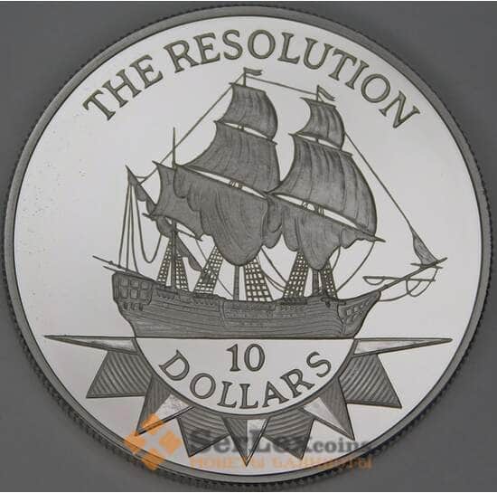 Ниуэ 10 долларов 1992 КМ78 Proof Корабль Резолюция арт. 54108