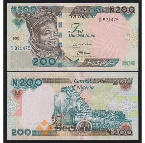 Нигерия 200 найра 2005 Р29d UNC арт. 52389