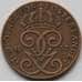 Монета Швеция 2 эре 1933 КМ778 VF (J05.19) арт. 16744
