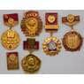 Набор значков 6 штук 60 лет СССР новые арт. 37452