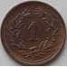 Монета Швейцария 1 раппен 1931 КМ3 AU арт. 11839