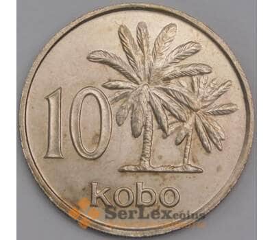 Монета Нигерия 10 кобо 1973 КМ10.1 aUNC арт. 40783