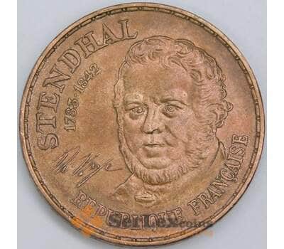 Франция 10 Франков 1983 КМ953 AU Стендаль арт. 57348