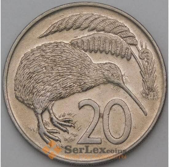 Новая Зеландия 20 центов 1978 КМ36  арт. 29500