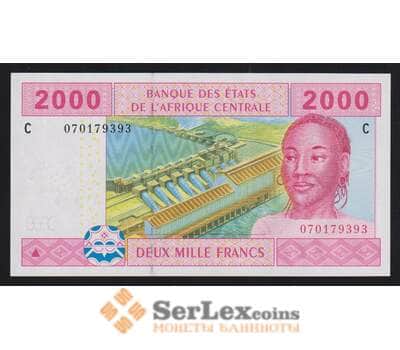 Центральная Африка (ЦАР) - Чад 2000 франков 2002 Р608Са UNC арт. 54492