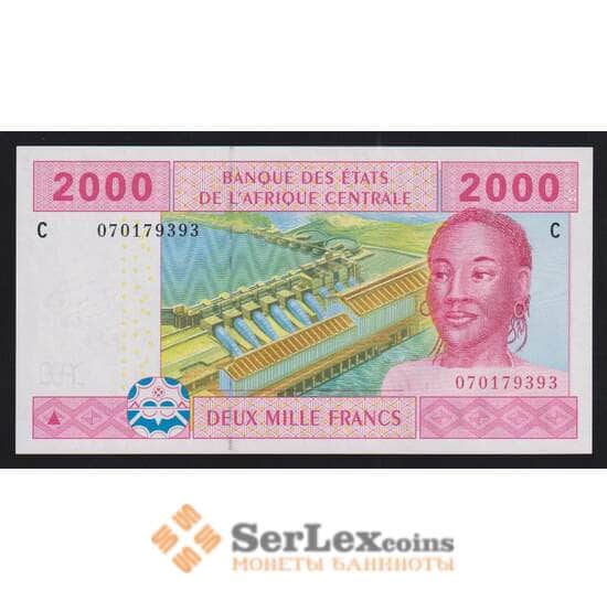 Центральная Африка (ЦАР) - Чад 2000 франков 2002 Р608Са UNC арт. 54492