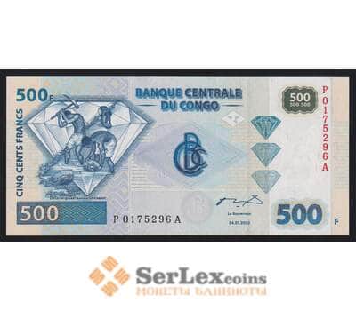 Конго 500 франков 2002 Р96а(1) UNC Giesecke & Devrient, Munich арт. 52817