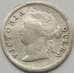 Монета Маврикий 10 центов 1886 КМ10 F арт. 7920