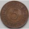Сейшельские острова 5 центов 1948 КМ7 VF арт. 7921