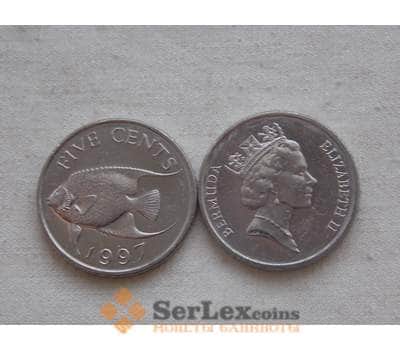 Монета Бермуды 5 центов 1997 KM45 UNC арт. С00137