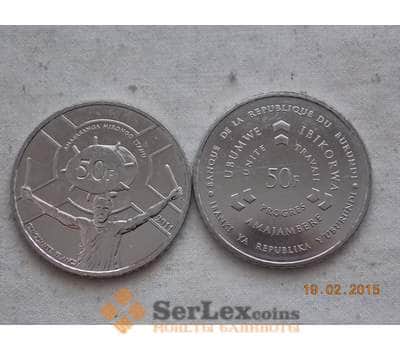 Монета Бурунди 50 франков 2011 КМ22 unc арт. С00153