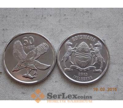 Монета Ботсвана 50 тхебе 2013 КМ29 unc Фауна арт. С00144