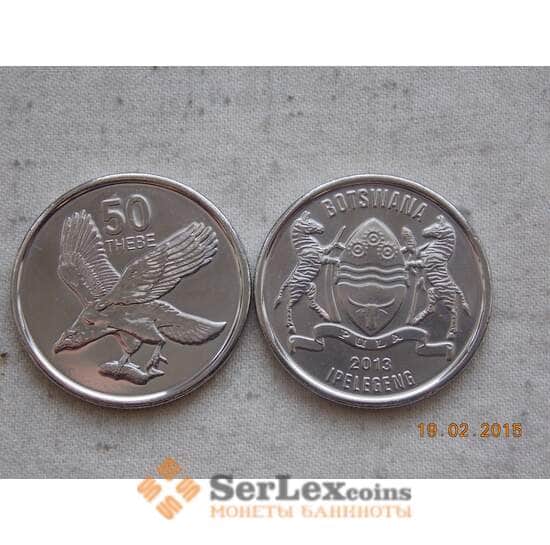 Ботсвана 50 тхебе 2013 КМ29 unc Фауна арт. С00144