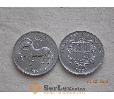 Монета Андорра 1 сантим 2002 КМ178 UNC арт. С00127