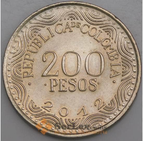 Колумбия монета 200 песо 2012-2023 КМ 297 unc фауна арт. C00198