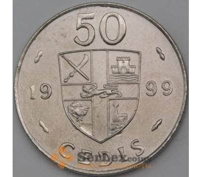 Монета Гана 50 седе 1999 КМ31а UNC арт. С00084