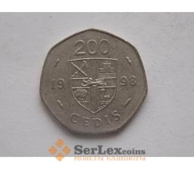 Монета Гана 200 седе 1998 КМ35 арт. С00085