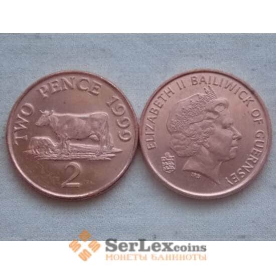 Гернси 2 пенса 1999 КМ96 unc фауна арт. С00177