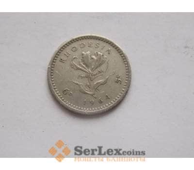 Монета Родезия 5 центов 1964 КМ1 VF арт. C00099