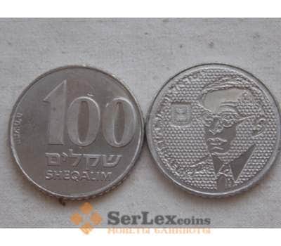 Монета Израиль 100 шекелей 1985  Жаботинский unc КМ151 арт. C00187
