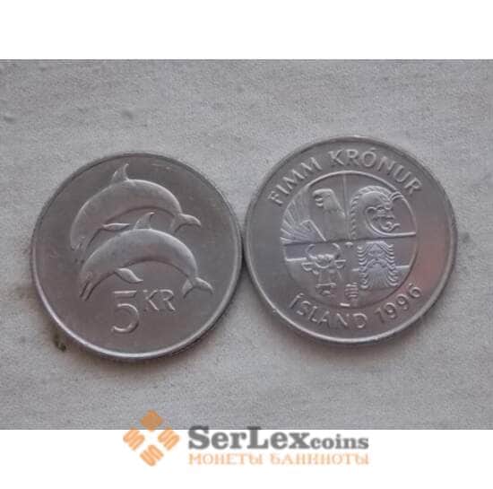 Исландия 5 крон 1996 unc КМ28а арт. C00193
