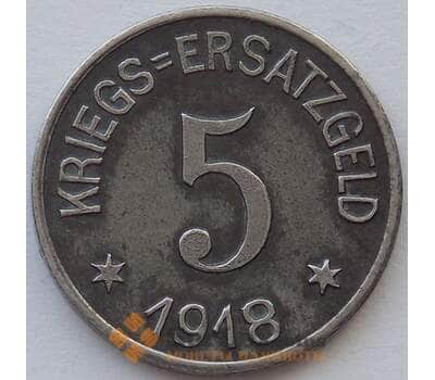 Германия Нотгельд 5 пфеннигов 1918 Железо Крефельд (J05.19) арт. 16002