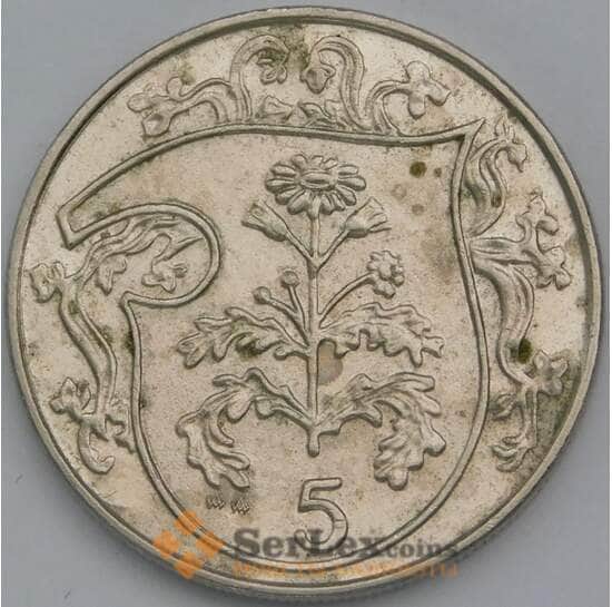 Мэн остров 5 пенсов 1987 КМ145 XF арт. 38770