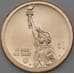 Монета США 1 доллар 2020 UNC P Инновации №9 Южная Каролина- Кларк арт. 26925
