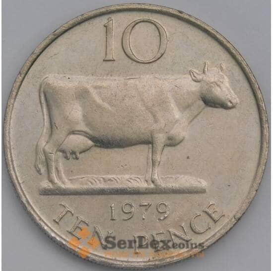Гернси 10 пенсов 1979 КМ30 AU арт. 38935