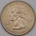 Монета США 25 центов 2002 D КМ335 UNC Миссиссиппи арт. 38173