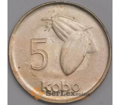 Монета Нигерия 5 кобо 1974 КМ9.1 aUNC арт. 40787