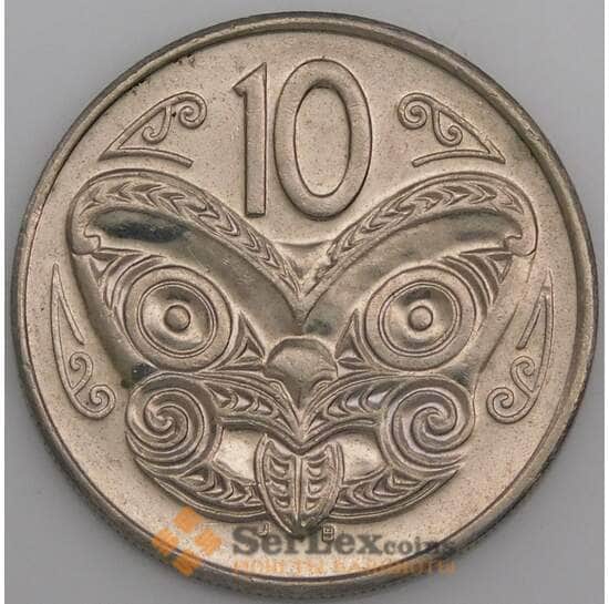 Новая Зеландия монета 10 центов 1999-2006 КМ117 aUNC арт. 17236