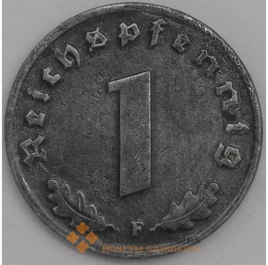 Германия монета 1 пфенниг 1943 F КМ97 XF арт. 43453