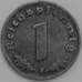 Германия монета 1 пфенниг 1943 F КМ97 XF арт. 43453