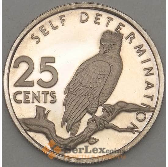 Гайана 25 центов 1976 КМ40 Proof (n17.19) арт. 20005