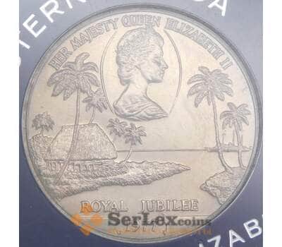 Самоа монета 1 тала 1977 КМ24 UNC 25 лет правления Елизаветы II арт. 45088