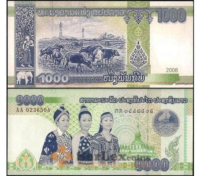 Банкнота Лаос 1000 кип 2008 Р39 UNC арт. 22011