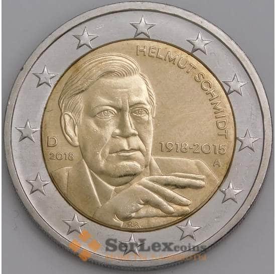 Германия монета 2 евро 2018  КМ366 UNC  арт. 13365