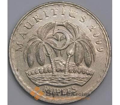 Маврикий 5 рупий 2009 КМ56 AU арт. 40862