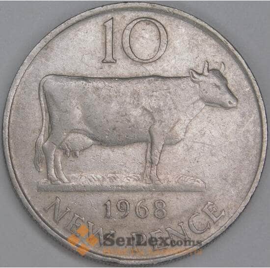 Гернси 10 пенсов 1968 КМ24 VF арт. 54894 Гернси 10 пенсов 1968 КМ24 VF арт. 54894