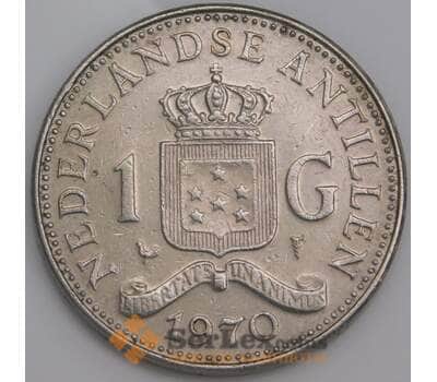 Нидерландские Антиллы 1 гульден 1970 КМ12 XF арт. 46258
