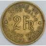 Бельгийское Конго 2 франка 1947 КМ28 VF арт. 55341