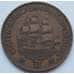 Монета Южная Африка ЮАР 1 пенни 1936 КМ14.3 VF арт. 8213