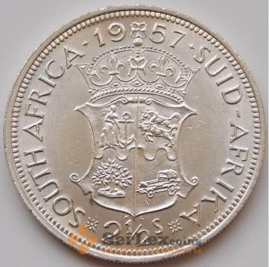 Южная Африка ЮАР 2 1/2 шиллинга 1957 КМ51 aUNC арт. 8220 Южная Африка ЮАР 2 1/2 шиллинга 1957 КМ51 aUNC арт. 8220