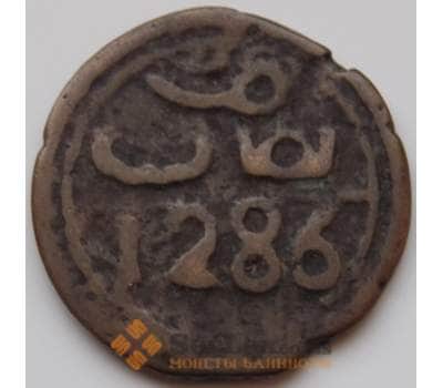 Монета Марокко 4 фалуса 1286 С166.1 VF- арт. 8227