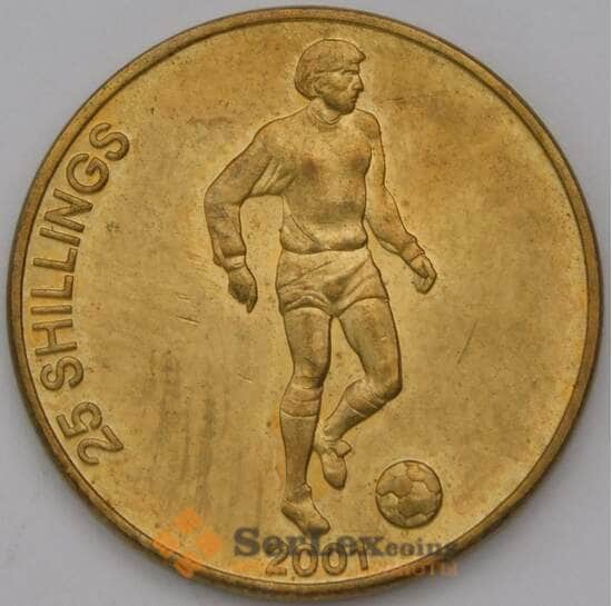 Сомали 25 шиллингов 2001 КМ103 UNC Футбол арт. 31547