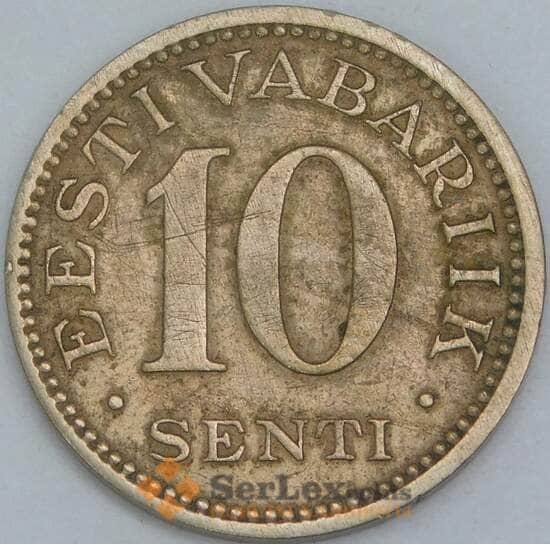 Эстония 10 сенти 1931 КМ12 VF- арт. 56887 Эстония 10 сенти 1931 КМ12 VF- арт. 56887